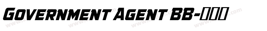 Government Agent BB字体转换